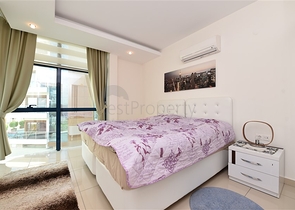 شقة مفروشة من تصميم غرفتين وصالة ضمن مجمع خمس نجوم جانب مول الانيوم في جيكجلي / الانيا 