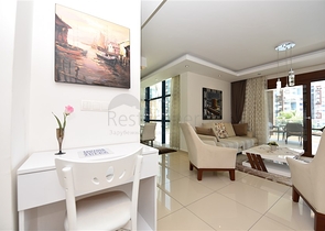 شقة مفروشة من تصميم غرفتين وصالة ضمن مجمع خمس نجوم جانب مول الانيوم في جيكجلي / الانيا 