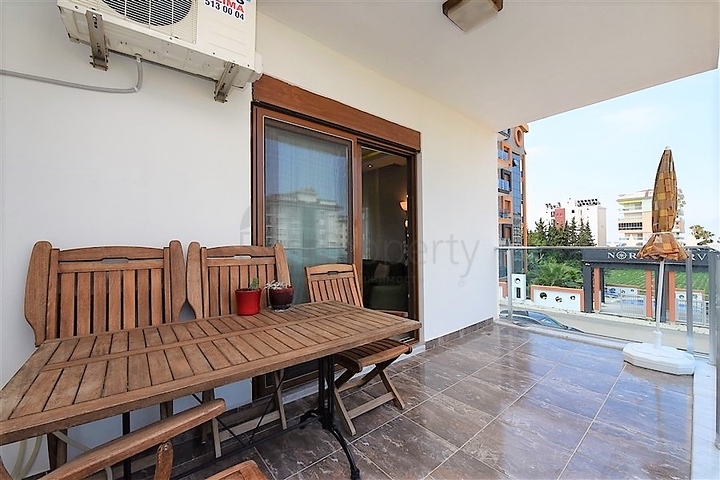 غرفتين وصالة مفروشة ضمن مجمع سكني قريب من البحر في كاستل / الانيا 