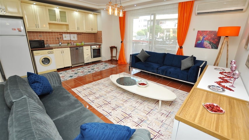 شقة غرفتين وصالة مفروشة قريبة من البحر في مهموتلار / الانيا 