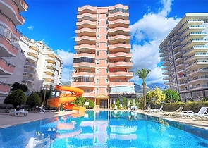 شقة غرفتين وصالة مفروشة قريبة من البحر في مهموتلار / الانيا 