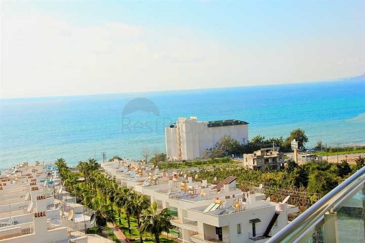 اطلالة بحرية مباشرة- شقة مؤثثة تصميم غرفة  نوم وصالة ضمن مجمع سكني حديث في كاركي جاك - الانيا 