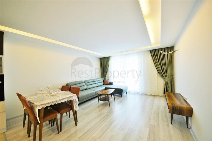 اطلالة بحرية مباشرة- شقة مؤثثة تصميم غرفة  نوم وصالة ضمن مجمع سكني حديث في كاركي جاك - الانيا 