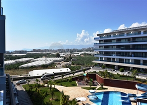 شقة غرفتين وصالة مفروشة ضمن مجمع فاخر وخدمات خمس نجوم في الانيا 