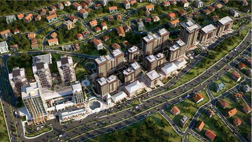 في مركز اسطنبول - قريب من ساحة تقسيم - مجمع سكني حديث 