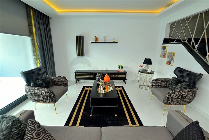 دوبلكس مؤثثة مع اطلالة بانورامية ساحرة ضمن مجمع خمس نجوم