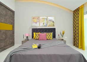 دوبلكس مؤثثة مع اطلالة بانورامية ساحرة ضمن مجمع خمس نجوم