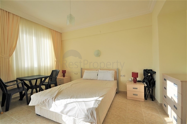 اطلالة بحر - شقة غرفة نوم وصالة مؤثثة في منطقة ديمرتاش - الانيا 