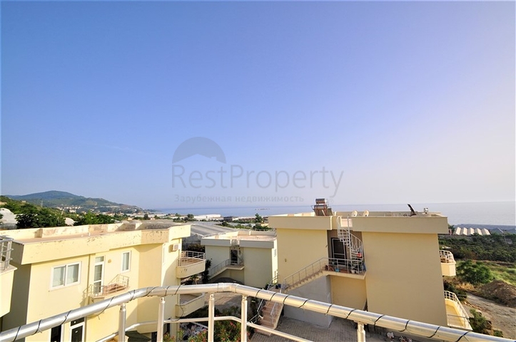 اطلالة بحر - شقة غرفة نوم وصالة مؤثثة في منطقة ديمرتاش - الانيا 