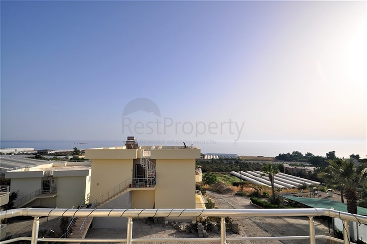 اطلالة بحر - شقة غرفة نوم وصالة مؤثثة في منطقة ديمرتاش - الانيا 