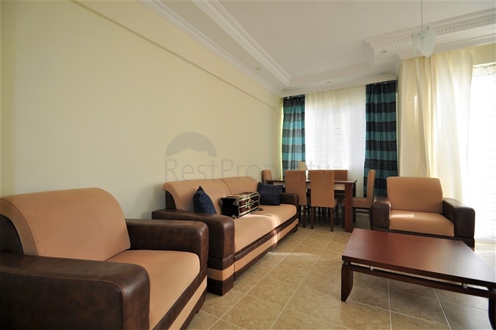 اطلالة بحر - شقة غرفة نوم وصالة مؤثثة في منطقة ديمرتاش - الانيا 