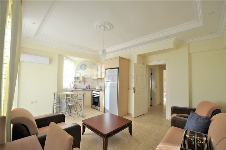 اطلالة بحر - شقة غرفة نوم وصالة مؤثثة في منطقة ديمرتاش - الانيا 