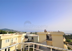 اطلالة بحر - شقة غرفة نوم وصالة مؤثثة في منطقة ديمرتاش - الانيا 