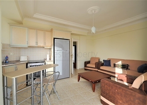 اطلالة بحر - شقة غرفة نوم وصالة مؤثثة في منطقة ديمرتاش - الانيا 