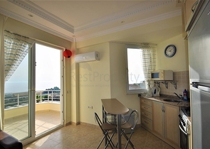 اطلالة بحر - شقة غرفة نوم وصالة مؤثثة في منطقة ديمرتاش - الانيا 