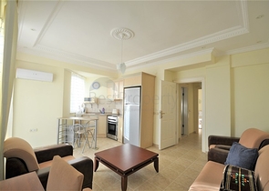 اطلالة بحر - شقة غرفة نوم وصالة مؤثثة في منطقة ديمرتاش - الانيا 