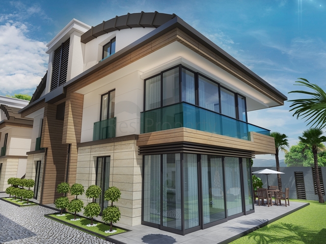 فيلا منفصلة 7 + 1 مفروشة في كونيالتي أنطاليا