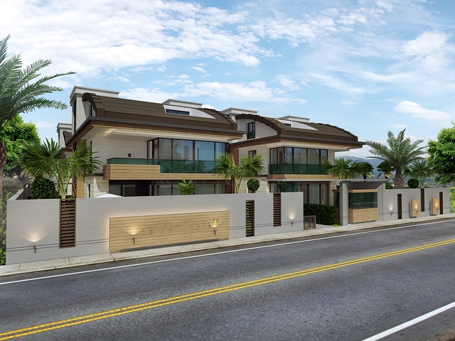 فيلا منفصلة 7 + 1 مفروشة في كونيالتي أنطاليا