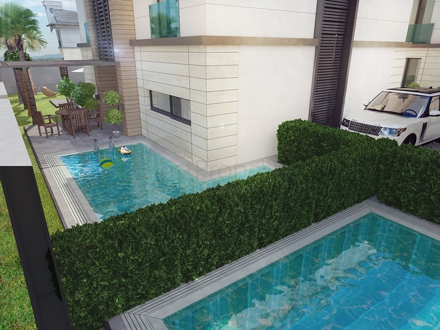 فيلا منفصلة 7 + 1 مفروشة في كونيالتي أنطاليا