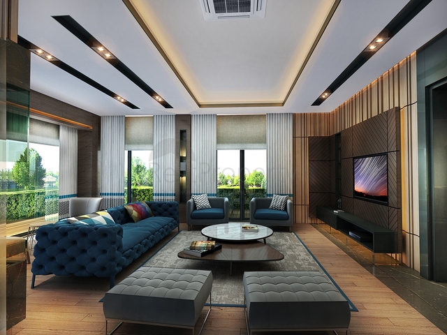 فيلا منفصلة 7 + 1 مفروشة في كونيالتي أنطاليا