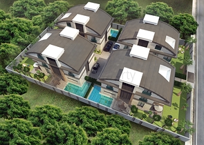 فيلا منفصلة 7 + 1 مفروشة في كونيالتي أنطاليا