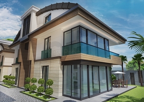 فيلا منفصلة 7 + 1 مفروشة في كونيالتي أنطاليا