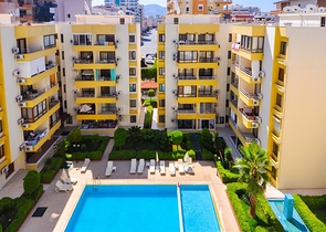 بسعر منخفض - شقة غرفة وصالة مفروشة في منطقة مهموتلار / الانيا 