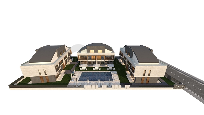 فيلات في المرحلة النهائية من البناء في منطقة كونيالتي