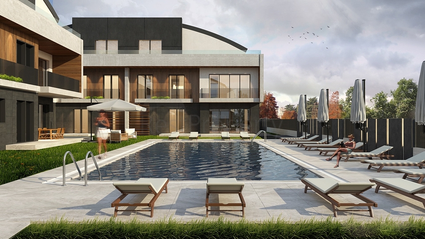 فيلات في المرحلة النهائية من البناء في منطقة كونيالتي