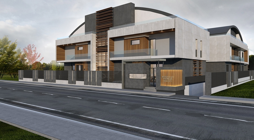 فيلات في المرحلة النهائية من البناء في منطقة كونيالتي