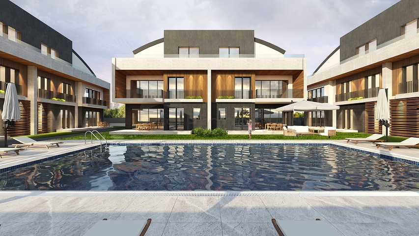 فيلات في المرحلة النهائية من البناء في منطقة كونيالتي