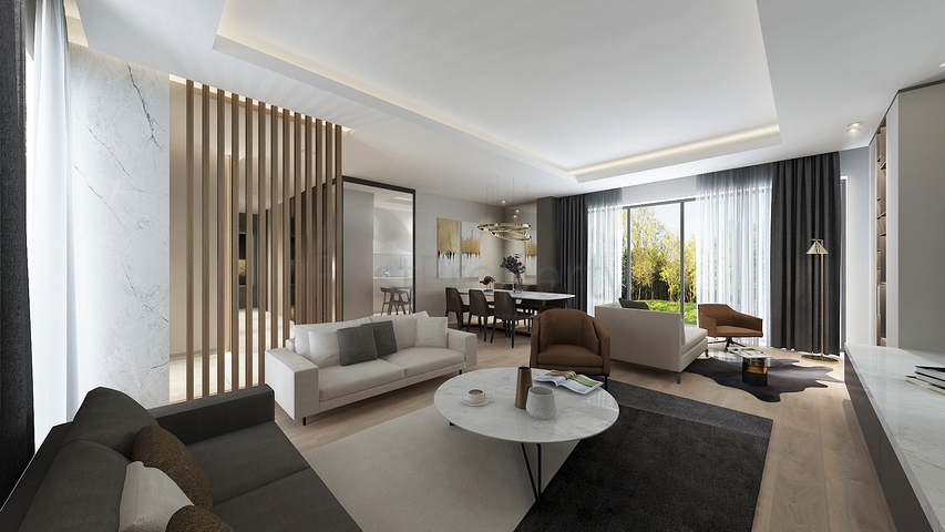 فيلات في المرحلة النهائية من البناء في منطقة كونيالتي