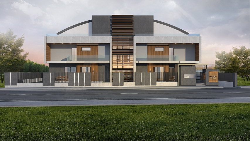 فيلات في المرحلة النهائية من البناء في منطقة كونيالتي