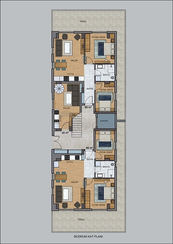 بيع 17 شقة نظام فندق في كونيالتي أنطاليا