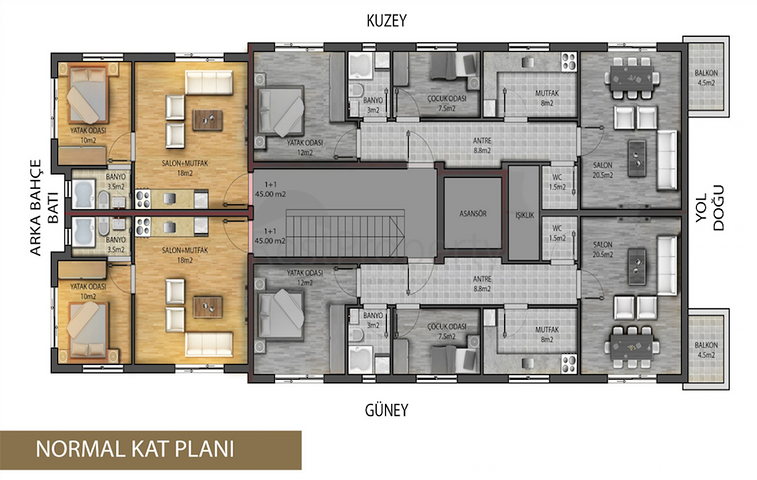 مشروع قيد الإنشاء في وسط مدينة أنطاليا