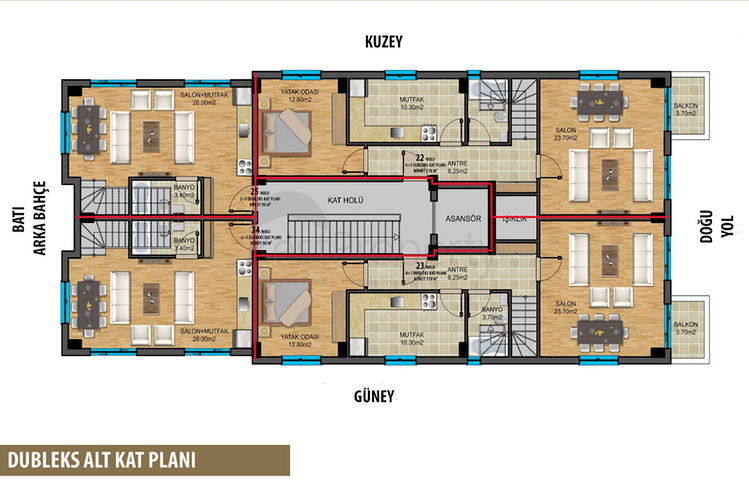 مشروع قيد الإنشاء في وسط مدينة أنطاليا