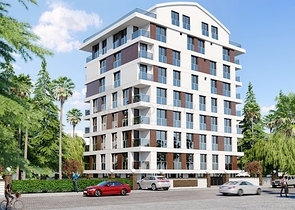 مشروع قيد الإنشاء في وسط مدينة أنطاليا