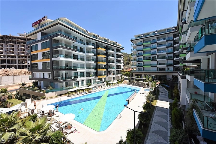 شقة غرفة وصالة ضمن مجمع فاخر في كارجي جاك / الانيا 