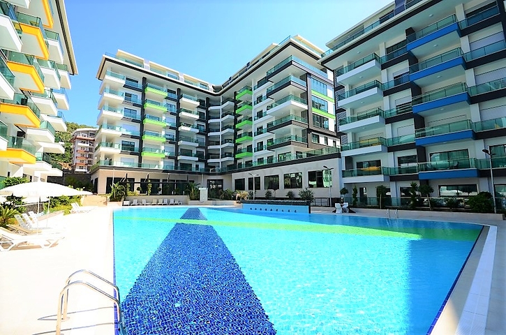 شقة غرفة وصالة ضمن مجمع فاخر في كارجي جاك / الانيا 