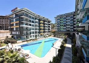 شقة غرفة وصالة ضمن مجمع فاخر في كارجي جاك / الانيا 