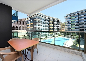 شقة غرفة وصالة ضمن مجمع فاخر في كارجي جاك / الانيا 