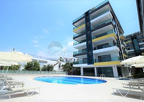 اطلالة بحر - شقة غرفة وصالة ضمن مجمع في كارجي جاك / الانيا 