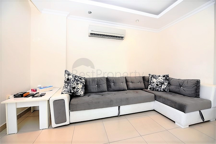 شقة  دوبلكس غرفتين وصالة مفروشة ضمن مجمع خمس نجوم في افسلار / الانيا 