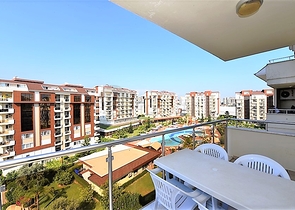 شقة  دوبلكس غرفتين وصالة مفروشة ضمن مجمع خمس نجوم في افسلار / الانيا 