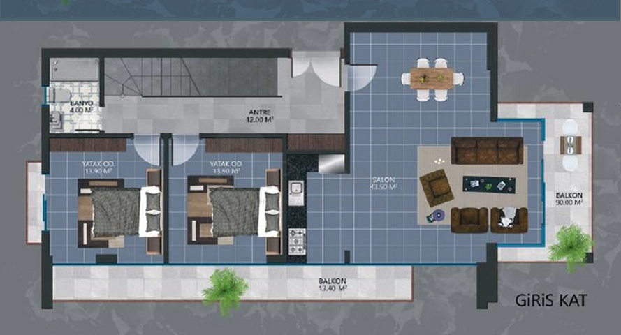 فلل حديثة - ملائمة للحصول على الجنسية التركية - في الانيا 