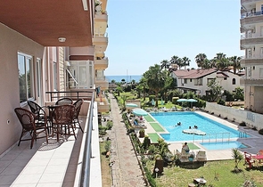 غرفتين وصالة باطلالة بحرية في الانيا - سعر مميز 