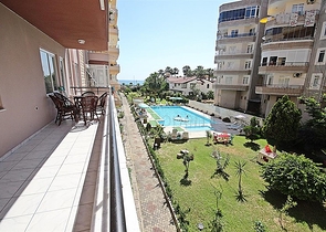 غرفتين وصالة باطلالة بحرية في الانيا - سعر مميز 