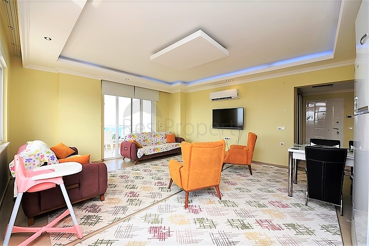 دوبلكس اربع غرف وصالة باطلالة بحرية ساحرة في مهموتلار / الانيا 