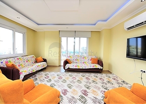 دوبلكس اربع غرف وصالة باطلالة بحرية ساحرة في مهموتلار / الانيا 