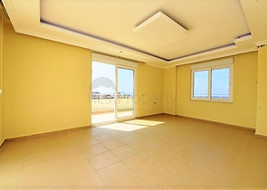 دوبلكس اربع غرف وصالة باطلالة بحرية ساحرة في مهموتلار / الانيا 